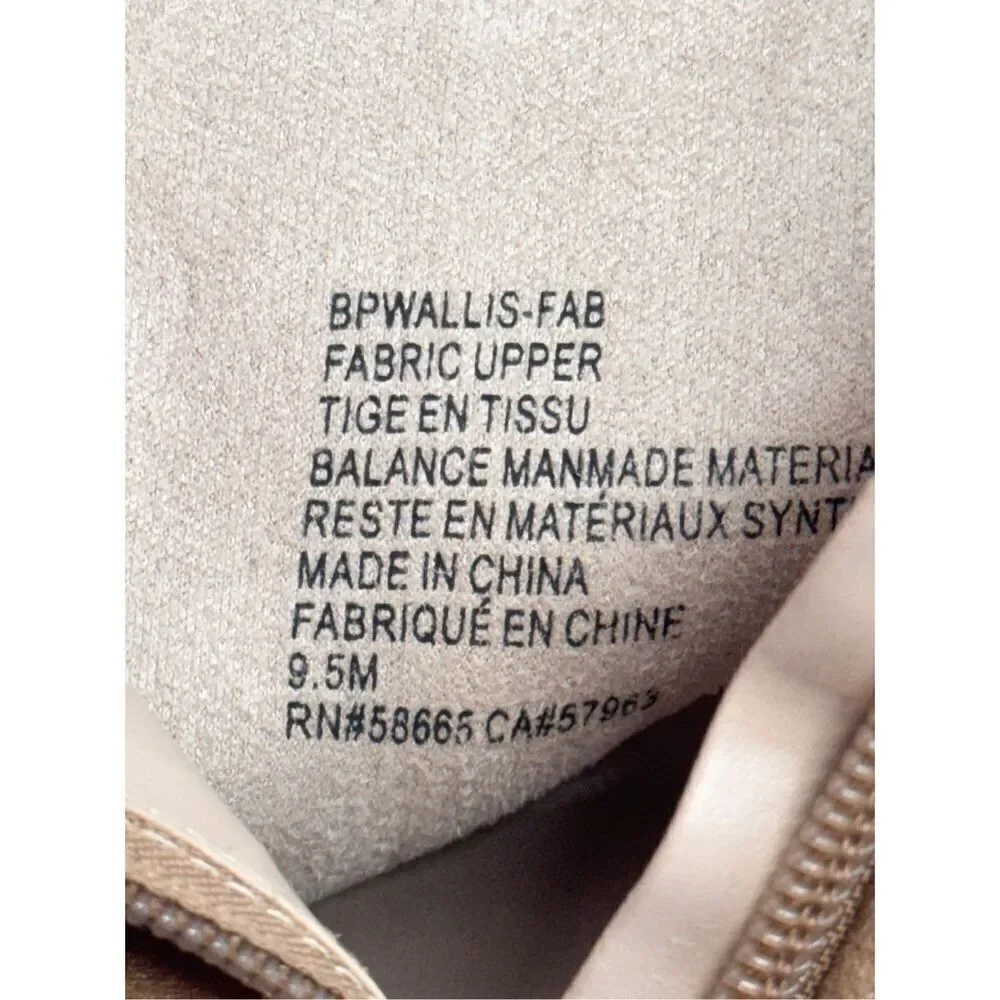 BP Western Boots Size 9.5 Tan in Beige Sand Block Heel‎ Ankle Booties